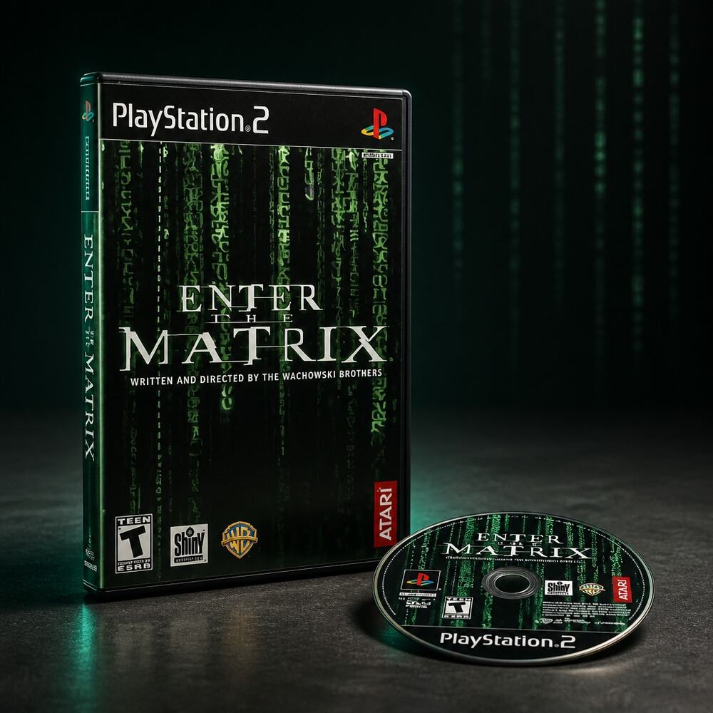 Sony PlayStation 2 2003 Enter the Matrix Video Game Complete with Manual